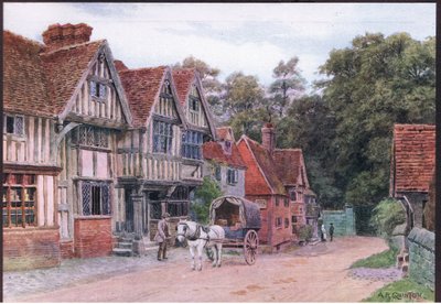 Chiddingstone, Kent, aus The Cottages and the Village Life of Rural England, veröffentlicht von Dent & Sons Limited, 1912 von Alfred Robert Quinton
